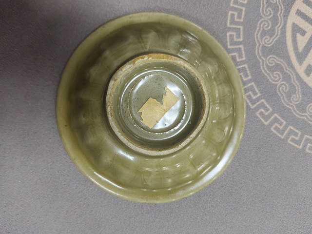 古玩陶瓷龍泉雙魚洗真品鑒賞圖