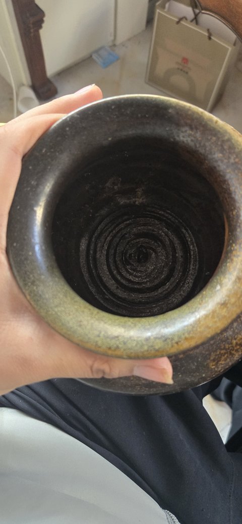 古玩陶瓷黑釉三足爐真品鑒賞圖