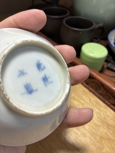 古玩陶瓷青花貓紋盤真品鑒賞圖