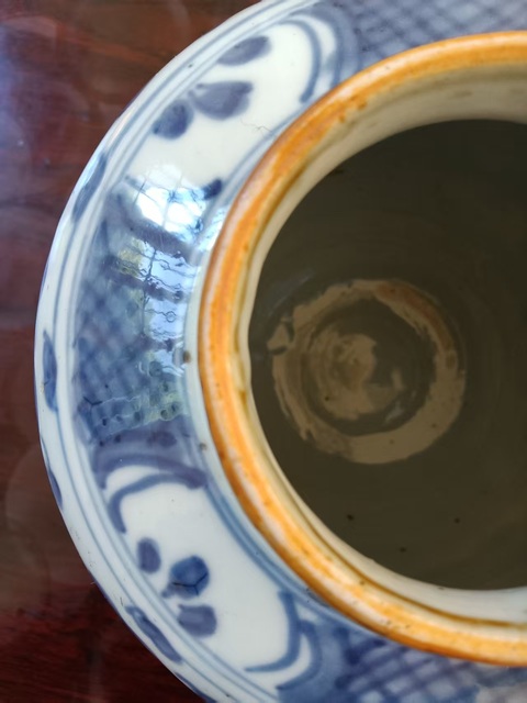 古玩陶瓷晚明青花罐真品鑒賞圖