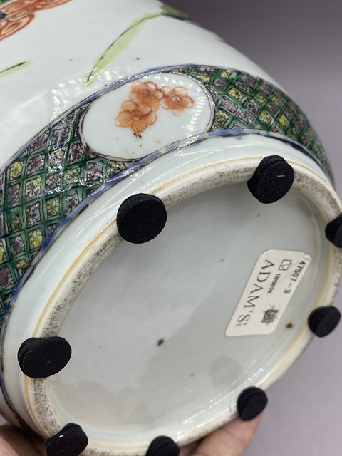 古玩陶瓷晚清 五彩西游記故事棒槌瓶拍賣，當前價格15555元