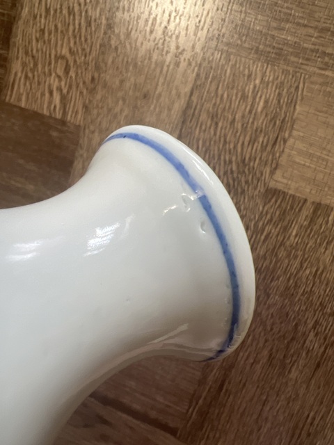 古玩陶瓷清晚·青花花鳥紋瓶 真品鑒賞圖