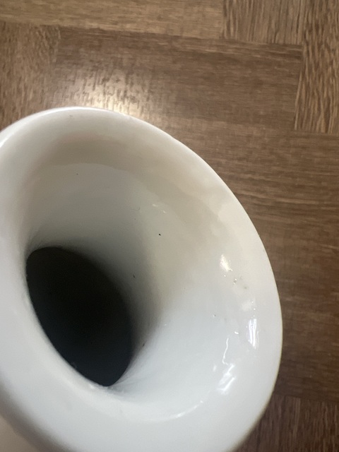 古玩陶瓷清晚·青花花鳥紋瓶 真品鑒賞圖