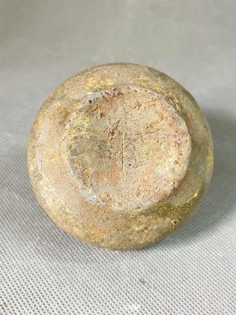 古玩陶瓷越窯青瓷點(diǎn)褐彩水盂拍賣，當(dāng)前價(jià)格3866元