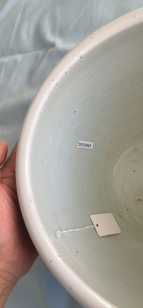 古玩陶瓷青花龍紋卷缸真品鑒賞圖