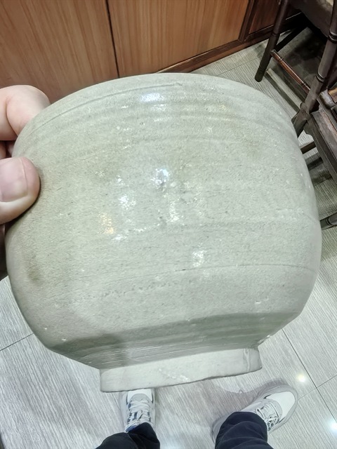 古玩陶瓷青釉缽真品鑒賞圖