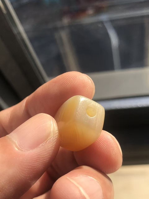 古玩玉器纏絲瑪瑙珠真品鑒賞圖