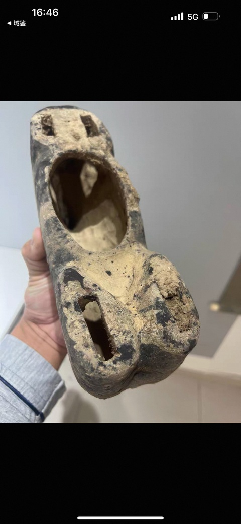 古玩陶瓷黑白彩漢代馬俑真品鑒賞圖