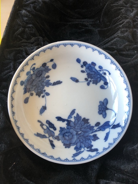 古玩陶瓷清光緒本朝 花卉紋青花盤(pán)拍賣(mài)，當(dāng)前價(jià)格6000元