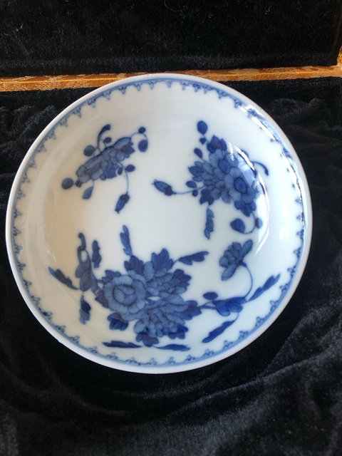 古玩陶瓷清光緒本朝 花卉紋青花盤(pán)拍賣(mài)，當(dāng)前價(jià)格6000元