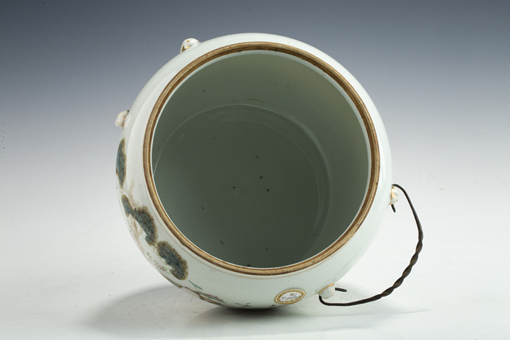 古玩陶瓷民國·粉彩合和二仙紋粥罐真品鑒賞圖