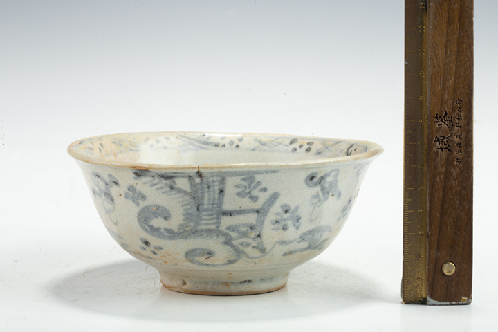 古玩陶瓷明晚·青花嬰戲紋碗真品鑒賞圖