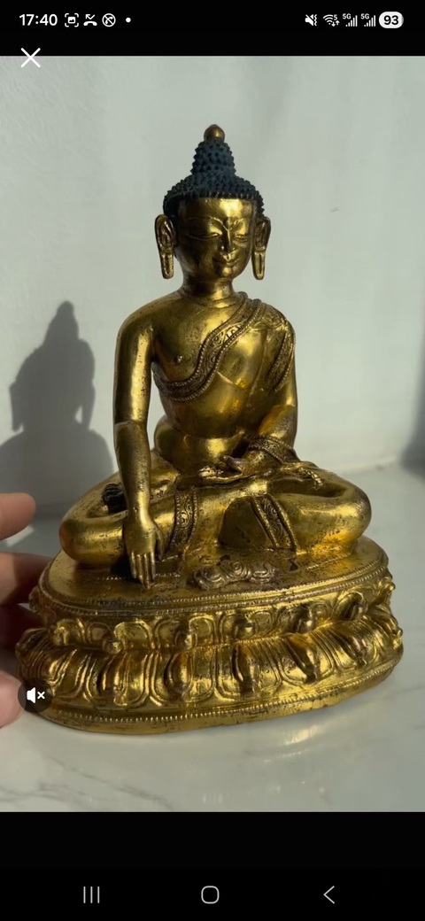 古玩銅器釋迦牟尼佛真品鑒賞圖