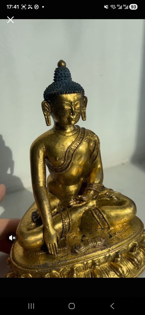 古玩銅器釋迦牟尼佛真品鑒賞圖