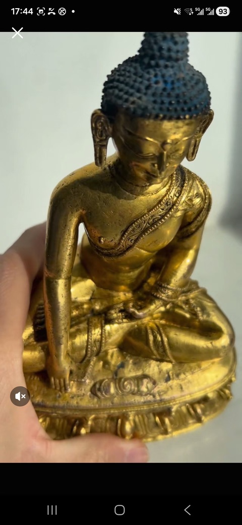 古玩銅器釋迦牟尼佛真品鑒賞圖