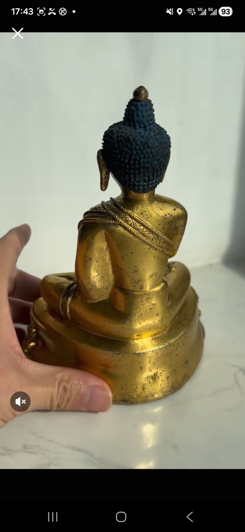 古玩銅器釋迦牟尼佛真品鑒賞圖