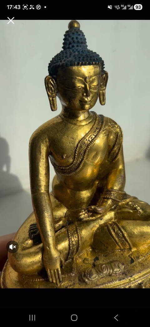 古玩銅器釋迦牟尼佛真品鑒賞圖