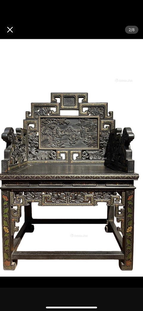 古玩雜項座椅真品鑒賞圖