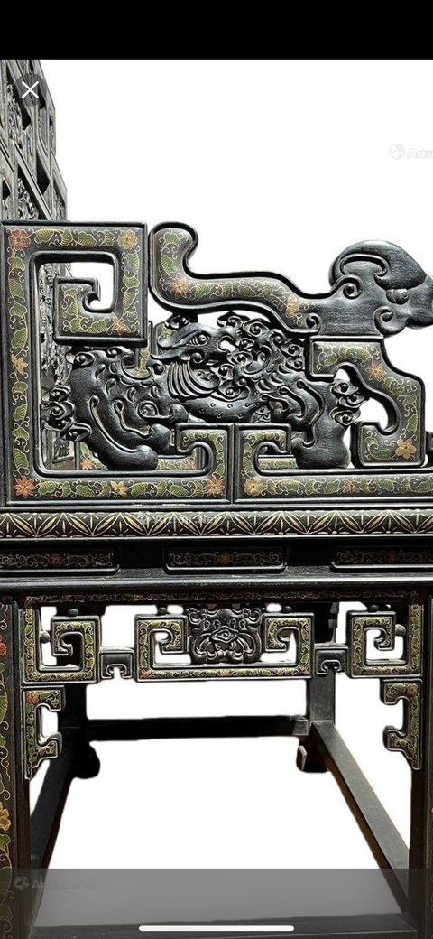 古玩雜項座椅真品鑒賞圖