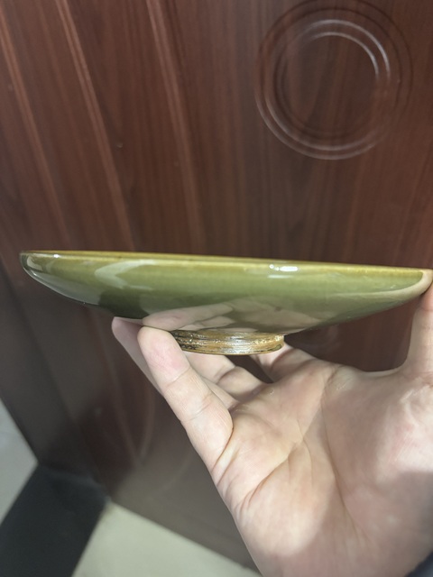 古玩陶瓷宋代河南青瓷盤真品鑒賞圖