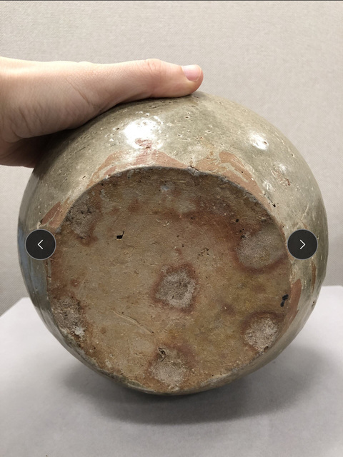 古玩陶瓷東晉早期青釉雞首壺真品鑒賞圖