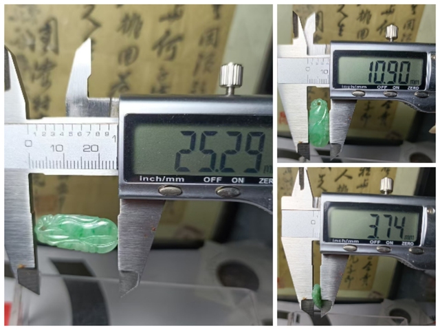 古玩玉器翡翠雕“瓜果墜”真品鑒賞圖