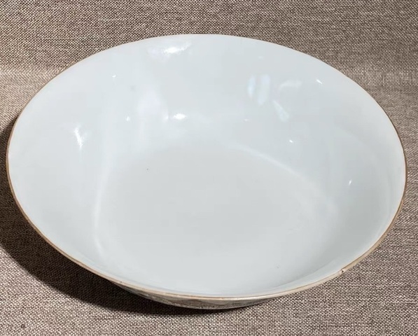 古玩陶瓷粉彩詩文故事紋碗真品鑒賞圖