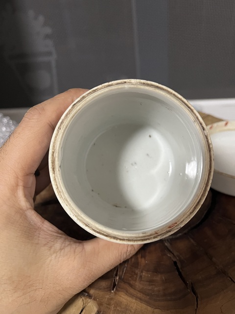 古玩陶瓷粉彩人物故事紋蓋缸真品鑒賞圖