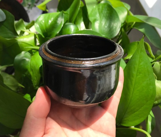 古玩陶瓷黑釉香爐真品鑒賞圖