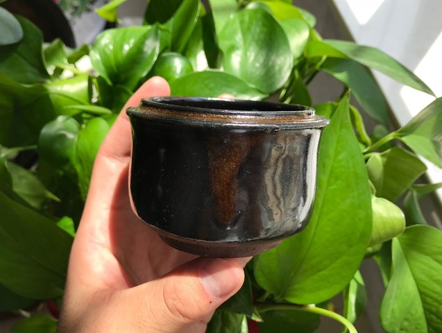 古玩陶瓷黑釉香爐真品鑒賞圖