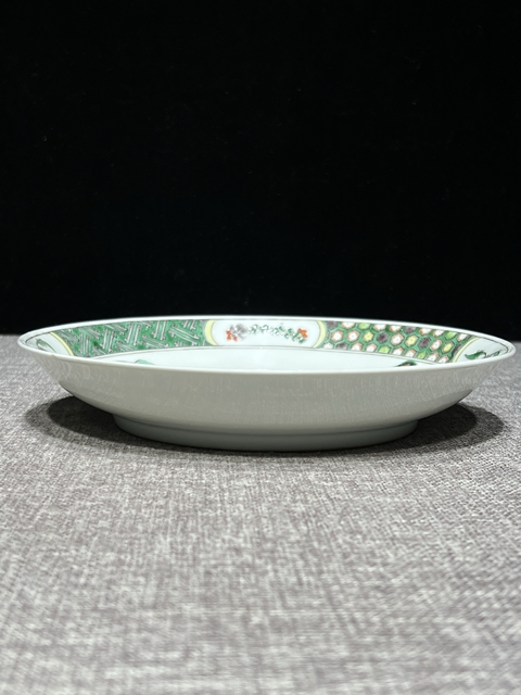 古玩陶瓷五彩人物故事大盤真品鑒賞圖