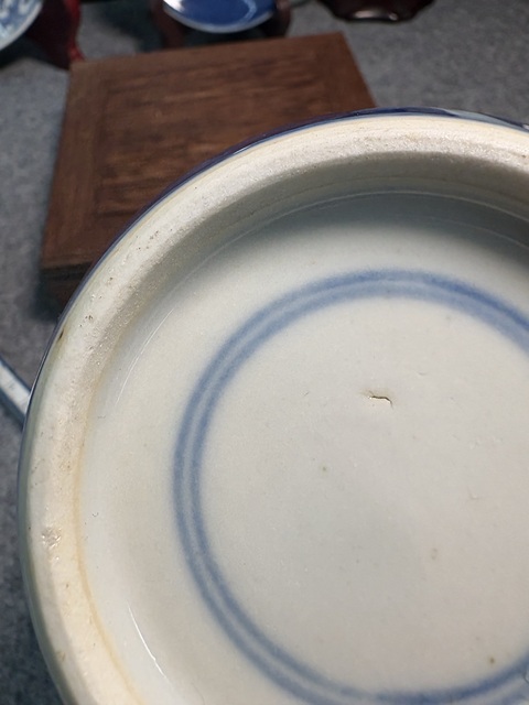 古玩陶瓷晚清青花冰梅罐真品鑒賞圖