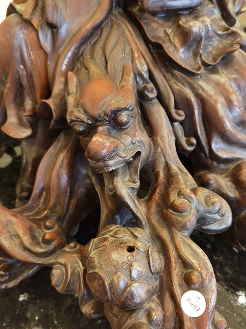 古玩雜項觀音木雕真品鑒賞圖