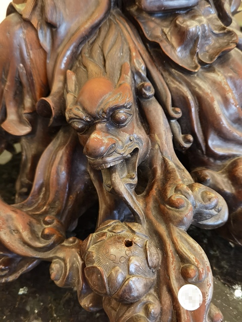 古玩雜項觀音木雕真品鑒賞圖