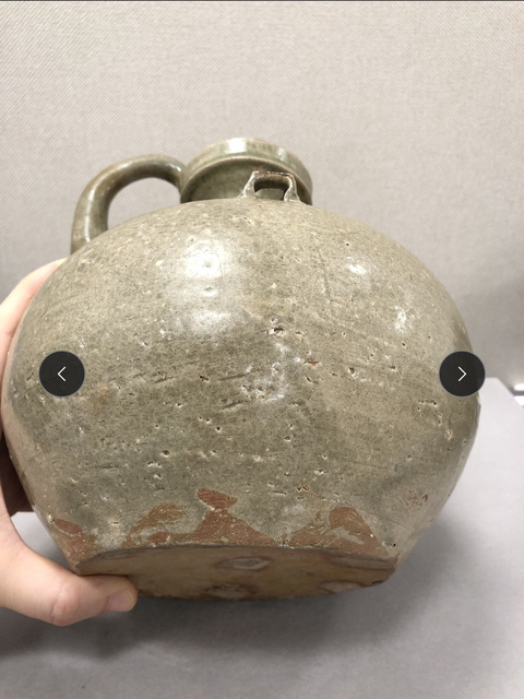 古玩陶瓷東晉早期青釉雞首壺真品鑒賞圖