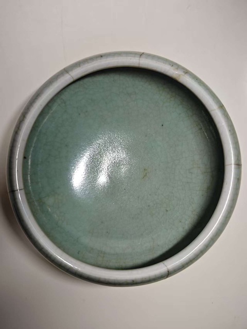 古玩陶瓷仿汝釉香爐真品鑒賞圖