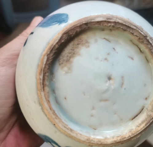 古玩陶瓷青花福字紋爐真品鑒賞圖