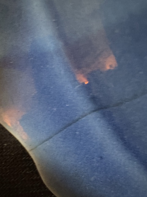 古玩陶瓷藍(lán)上藍(lán)五福捧壽紋花口盤(pán)拍賣(mài)，當(dāng)前價(jià)格6900元