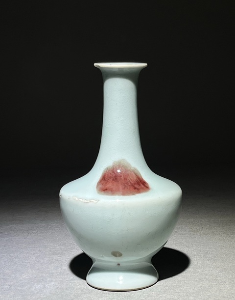 古玩陶瓷青釉釉里紅瓶拍賣，當前價格5000元