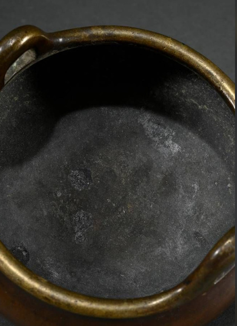 古玩銅器沖天耳宣德爐真品鑒賞圖