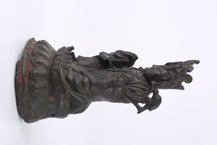 古玩銅器銅觀音造像真品鑒賞圖