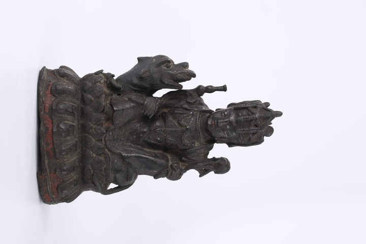 古玩銅器銅觀音造像真品鑒賞圖