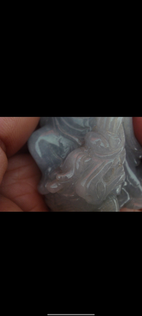 古玩玉器翡翠伏虎羅漢真品鑒賞圖