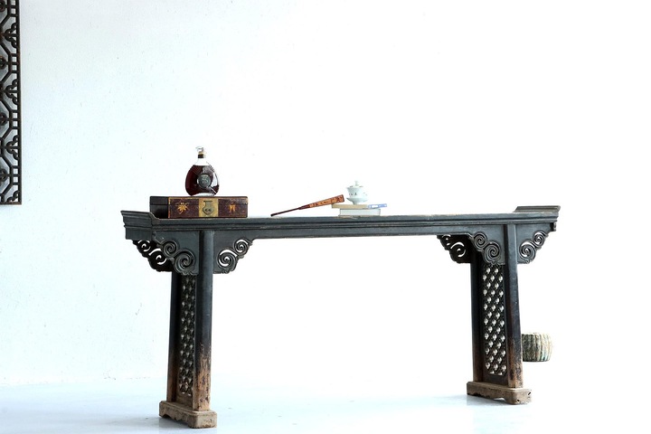 古玩雜項(xiàng)翹頭案真品鑒賞圖