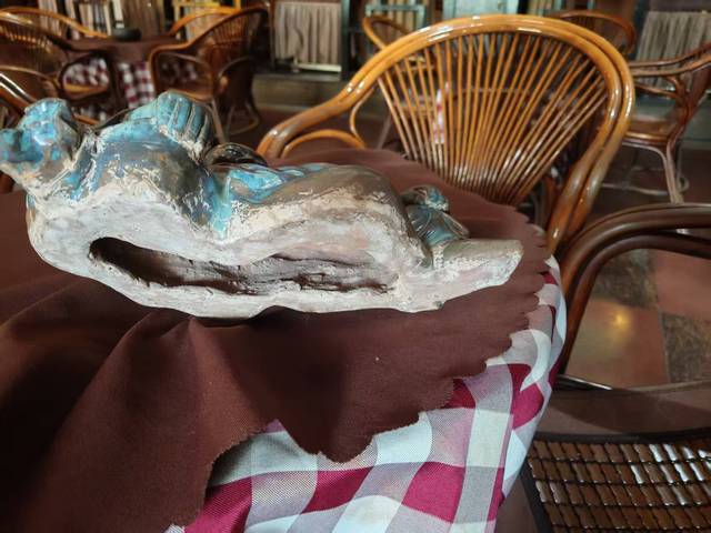 古玩陶瓷石灣窯彌勒佛坐像真品鑒賞圖