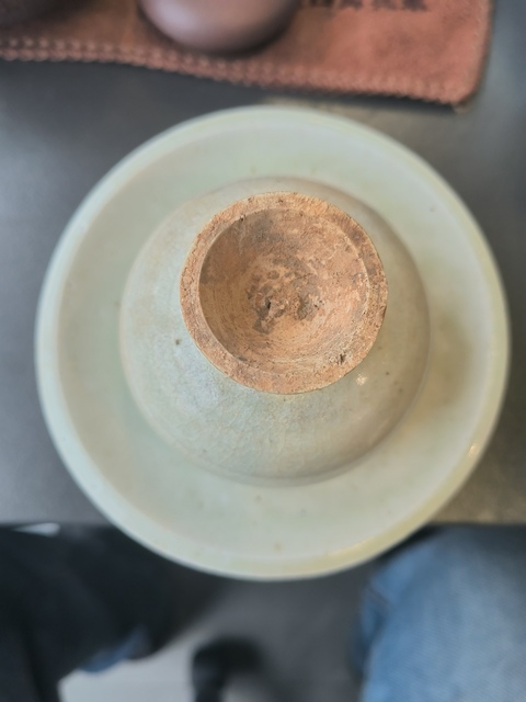 古玩陶瓷青白釉杯碟真品鑒賞圖