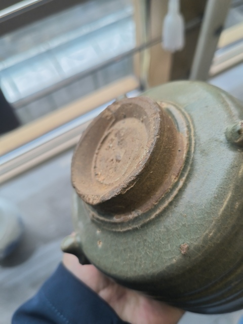 古玩陶瓷龍泉青瓷吊腳爐真品鑒賞圖