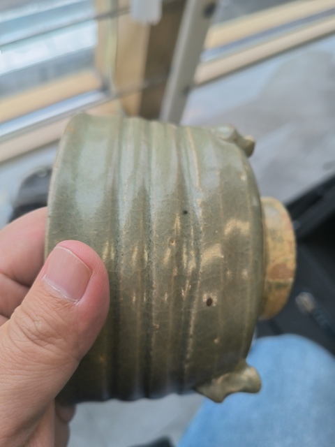 古玩陶瓷龍泉青瓷吊腳爐真品鑒賞圖