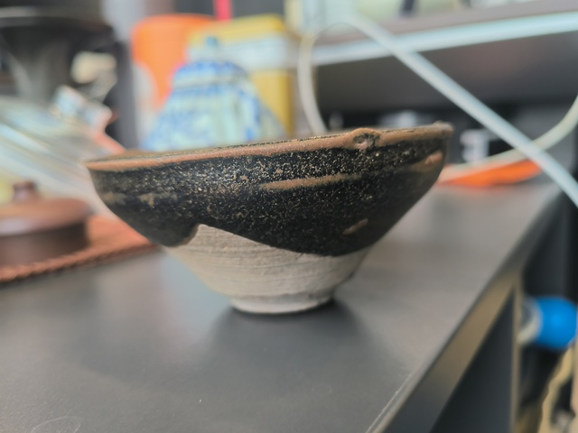 古玩陶瓷福清窯黑釉茶盞真品鑒賞圖