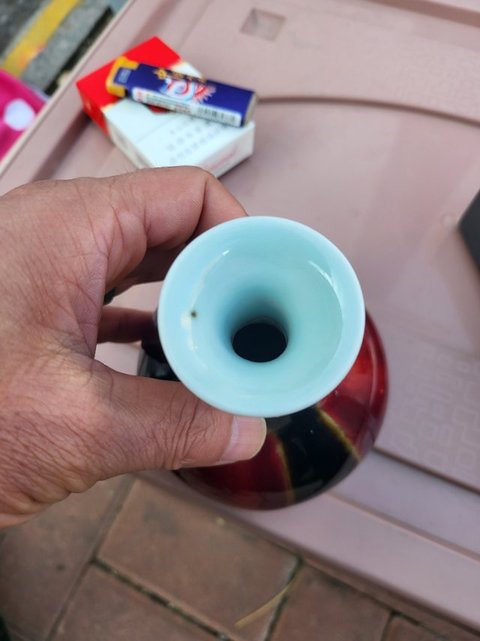 古玩陶瓷三陽開泰瓶真品鑒賞圖